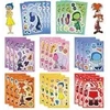 Brain Agents Make a Face lipdukai Inside Out lipdukai nešiojamam kompiuteriui lagaminui riedlentei automobiliui dviračiui kompiuteriui bagažui motociklams estetiški vandeniui atsparūs lipdukų rinkinys iš 24 berniukams