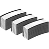 Braleto magnetinės etiketės, 30 vnt., rašomos, be purvo, nuimamos, skirtos mokyklos biuro lentoms, šaldytuvams, magnetinėms lentoms, 25 mm x 76 mm