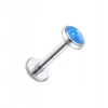 Breil Piercing'o auskaras sidabrinis labret mėlynas opalas titanas Lobe Helix 1,2/6/3