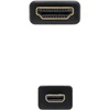 Brightium didelės spartos micro hdmi v1.4 kabelis su ethernet, a/m-d/m, ilgis 1.8m, idealiai tinka prijungti nešiojamus įrenginius prie hd ekranų, palaiko vaizdo raišką iki 4k