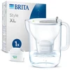 Brita Filtravimo ąsotis Style Xl pilkas (3.6l) su 1 Maxtra Pro Pure Performance filtru - didelės talpos, pakreipiamas dangtelis, Led ekranas, filtras sumažina chloro, akmens ir purvo kiekį