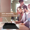 Bruafsir dėklas laiškams, kolekcinis Pu odos stalo organizatorius dokumentams, kraunamas, juodas