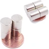 Brudazon 3 mini diskiniai magnetai 10 x 10 mm N52 stipriausio lygio neodimio magnetai itin stiprūs magnetai modelių gamybai, nuotraukoms, lentoms, skelbimų lentoms, šaldytuvams, rankdarbiams, itin stiprus magnetinis diskas