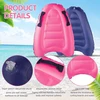 Bubuny pripučiamas bodyboard'as, nešiojamas bodyboard'as vaikams su rankenomis, sulankstoma plaukimo lenta, 75 x 65 x 15 cm, banglentė vaikams banglenčių sportui paplūdimyje, baseine, plaukiojimui, vasarai, vandens sportui