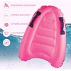 Bubuny pripučiamas bodyboard'as, nešiojamas bodyboard'as vaikams su rankenomis, sulankstoma plaukimo lenta, 75 x 65 x 15 cm, banglentė vaikams banglenčių sportui paplūdimyje, baseine, plaukiojimui, vasarai, vandens sportui