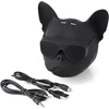 Kompiuterio kolonėlės Bulldog bluetooth garsiakalbis, nešiojamas belaidis su įmontuotu mikrofonu, stereo žemų dažnių garsiakalbis su kūrybiniu dizainu Helovino vakarėliui, kelionėms, lauko namų dekoravimui