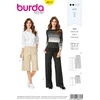 Burda b6613 kelnių ir šortų siuvimo modelis, popierius, 19 x 13 x 1 cm, baltas