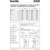 Burda iškarpos lėlių drabužiams 8308, 2 dydžiai: M 30-35 cm, L 40-45 cm