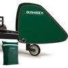 Bushbock® Premium grąžulo uždangalas, pagamintas iš Oxford 600d medžiagos su Pu danga ir atšvaitais. Universalus grąžulo uždangalas – taip pat skirtas priekaboms/nameliams ant ratų su apsaugos nuo slydimo jungtimi ir dėžutės užraktu (žalias)