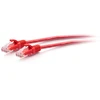 C2g Cat6a itin lankstus plonas ethernet kabelis, idealiai tinkantis maršrutizatoriui, modemui, internetui, wifi dėžutėms, XBOX, ps5, smart tv, sky q, ip kamerai, itin dideliam interneto greičiui (raudonas)