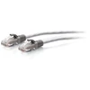 C2g Cat6a itin lankstus plonas ethernet kabelis, idealiai tinkantis maršrutizatoriui, modemui, internetui, wifi dėžutėms, XBOX, Ps5, Smart Tv, Sky Q, Ip kamerai, itin dideliam interneto greičiui - pilkas