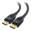 Cable Matters [vesa sertifikuotas] 54 gbps displayport 2.1 kabelis 3 m, dp54 kabelis su 8k 165 hz, 4k 500 hz juodos spalvos su freesync, g-sync ir hdr, skirtas žaidimų monitoriui, pc, rtx 4080/4090, rx 7900
