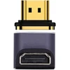 Cablecc 8k magnetinis vyriškas-moteriškas 90 laipsnių žemyn nukreiptas A tipo Hdmi 2.1 vaizdo adapteris tiesus nešiojamam kompiuteriui Hdtv