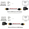 Cablecc 90 laipsnių kampu aukštyn Dvi Male į Hdmi Female adapteris kompiuteriui, Hdtv ir grafikos kortai