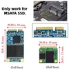 Cablecc dual msata mini sata ssd kortelė jbod raid0 span bridge į 2.5 colio sata combo hdd disko dėklą