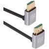 Cablecc Hdmi 2.1 itin plonas Hdtv kabelis 8k 4k itin lankstus plonas apatinis kampinis į viršų 90 laipsnių A tipo kompiuteriui Hdtv (50cm)
