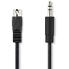 Cablepelado Audio laidas Din 5 kontaktų lizdas 3.5 mm 2 m juodas