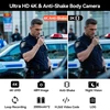 Cammhd W8-64gb 4k Apsaugos nuo drebėjimo kūno kamera 2 Baterijos 4000 Mah su 10 valandų vaizdo įrašymu, duomenų šifravimo automobilio Ultra Hd naktinio matymo kūno kamera su įkrovimo stotele apsaugai