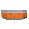 Camping Windbreak, pilkas ir oranžinis, 510x153 cm