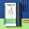 Canson 1557 A5 bloknotas, 120gsm, su spirale, 50 lapų