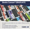 Canson graduate book dvipusis, grūdėtas ir lygus, 220 gsm eskizų knygelė kietu viršeliu, 5.5" x 8.5", pilka, 64 lapai