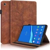 Casefun dėklas, skirtas Lenovo Tab M10 Plus, medžio motyvas, itin plonas Tpu apsauginis dėklas, folio atverčiamas stovas su kortelių lizdais, skirtas Lenovo Tab M10 Fhd Plus (2nd Gen) 10.3 colių Tb-x606f Tb-x606x, rudas