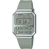Casio A100wef-3aef skaitmeninis laikrodis su žaliu ciferblatu