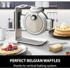 Vaflinė Caso Waffleup vertikalus vaflių keptuvas, testų įvertinimas: labai geras, belgiškas vaflių keptuvas, belgiški vafliai, 5 skrudinimo lygiai, dviguba nelipni danga, sidabrinis
