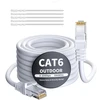 Cat 6 Ethernet kabelis 15m baltas lauko/vidaus, Gigabit, Utp, Rj45