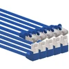 Cat 6 Patch tinklo kabelis, 0.5m, 5 vnt., Mėlynas, 90 laipsnių