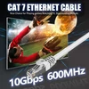 Cat 7 Lan kabelis 30m, baltas, 10 Gbps, 600 Mhz, ekranuotas