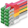 Cat7 Ethernet tinklo kabelis 10 Gb/s su Rj45 jungtimis