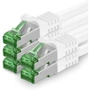 Cat7 tinklo kabelis - cat 7 ethernet kabelis, tinklo / interneto / dsl / modemo / maršrutizatoriaus / hub patch kabelis, lan kabelis, raw kabelis, 10 gb/s (s-ftp pimf), patch kabelio rinkinys su rj 45 jungtimi, cat.6a