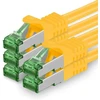 Cat7 tinklo kabelis - Cat 7 ethernet kabelis, tinklo / interneto / Dsl / modemo / maršrutizatoriaus / hub patch kabelis, Lan kabelis, neapdorotas kabelis, 10 Gb/s (s-ftp Pimf), patch kabelių rinkinys su Rj 45 jungtimi, Cat.6a