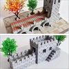 Cayway 200 juodų mini simuliacinių plytų rinkinys, 1:35 miniatiūrinės plytos, kvadratinės miniatiūrinės plytos, mini sodo priedai, kraštovaizdžio kūrimas