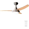 Cecotec Energysilence Aero 480 lubų ventiliatorius 65 W ir 42 colių su šviesa ir nuotoliniu valdymu, 3 greičių pasirinkimas, valdymas, riešutmedžio ir buko medienos apdaila