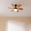 Cecotec lubų ventiliatorius su šviesa Energysilence Aero 360 Juodas&wood 50w, skersmuo 36" (92cm), 3 greičiai