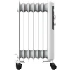 Cecotec mažo energijos suvartojimo elektrinis radiatorius su alyva - 7 moduliai - Readywarm 750 Space Baltas. 1500 W, 3 galios lygiai, saugos sistema ir ratukai, idealus 15 m², baltas
