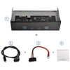 Chenyang 5.25 colių priekinis skydelis Cd-rom lizdas 2 Usb 3.0 ir 2 Usb C Hub 4 prievadai į pagrindinės plokštės Usb 20 kontaktų adapterį su Sata maitinimo kabeliu