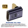 Chenyang Cy Hdmi 2.1 konverterio adapteris, Hdmi Male į Female 90 laipsnių kampu aukštyn žemo profilio Uhd prailginimo konverterio adapteris