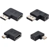 Chenyang Cy Mini Dp Displayport 1.4 8k 60hz į Dp Displayport adapteris, jungtis iš tėviškos į moterišką, 90 laipsnių kampu į kairę, Ultra Hd Uhd vaizdo kompiuteriui, nešiojamam kompiuteriui, 4 vnt./rinkinys