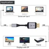 Chenyang Cy Usb C į Displayport adapteris 4k monitoriui, nešiojamam kompiuteriui Dp Displayport į Usb C kabelis