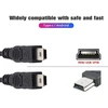Chenyang Mini Usb skirstytuvas daugiafunkcinis įkrovimo laidas, Mini Usb 1 lizdas į 2 kištukus įkrovimo ilgintuvas palaiko dviejų įrenginių įkrovimą vienu metu, 0,3 m