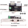 Pagrindinė plokštė Chenyang motininės plokštės sata/ide maitinimo į dc 12v/5v jumper maitinimo adapterio keitiklis su 12 cm pci-e laikikliu