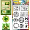 Chgcraft St. Patrick's Day skaidrūs silikoniniai antspaudai, permatomi antspaudai su logotipu, skirti "pasidaryk pats" iškarpų albumų nuotraukų albumų dekoravimui, 10,9 x 16 cm
