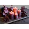 Chic Antique Macon kaimiška žvakė Antique Altar Candle 100% Parafinas Ilgas degimo laikas H15/d7 cm Plum
