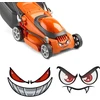 Chserok lipdukai robotui vejapjovei, 2 vnt., lipdukai akims, vejapjovės roboto pvc lipdukai, atspindintys lipdukai vejapjovėms, motociklams, šalmams