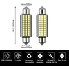 Cjbin automobilio led vidaus apšvietimas, 8 vnt., 41 mm led automobilio vidaus apšvietimas, 12 v 1,2 w led vidaus apšvietimo lemputė automobiliui, automobilio vidaus apšvietimas, lengva naudoti, balta šviesa