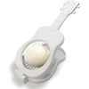 Ckb ltd naujoviškas kiaušinių pjaustytuvas ukulele gitara vielinis kiaušinių pjaustytuvas daugiafunkcinis tolygiam virtų kiaušinių, dešrelių ir vaisių pjaustymui, naujoviškas, baltas plastikas ir nerūdijantis plienas