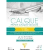 Clairefontaine 975107c blokas kalkavimo popierius din a3 29.7 x 42 cm 40 lapų 110 g idealiai tinka techniniam braižymui, skaidrus